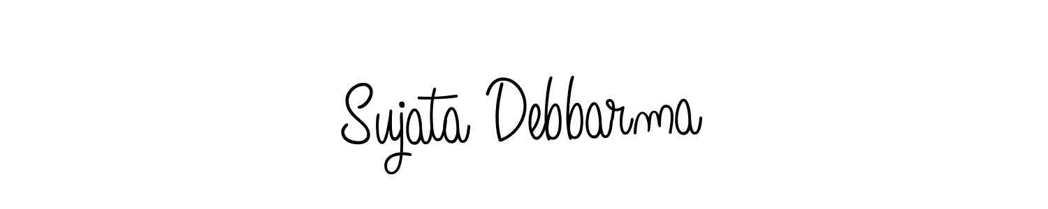 How to make Sujata Debbarma name signature. Use Angelique-Rose-font-FFP style for creating short signs online. This is the latest handwritten sign. Sujata Debbarma signature style 5 images and pictures png