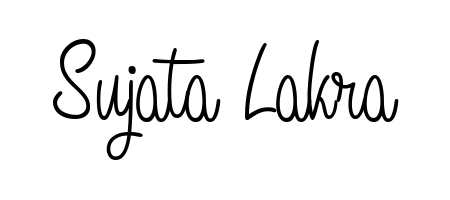 A sleek calligraphic signature for name Sujata Lakra utilizing Angelique-Rose-font-FFP styling. Great for adding personal signatures to photos and art. Sujata Lakra signature style 5 images and pictures png