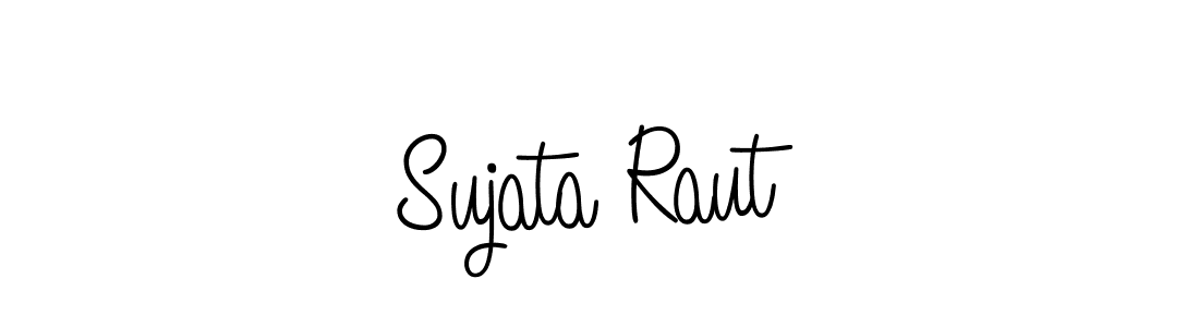 Sujata Raut stylish signature style. Best Handwritten Sign (Angelique-Rose-font-FFP) for my name. Handwritten Signature Collection Ideas for my name Sujata Raut. Sujata Raut signature style 5 images and pictures png