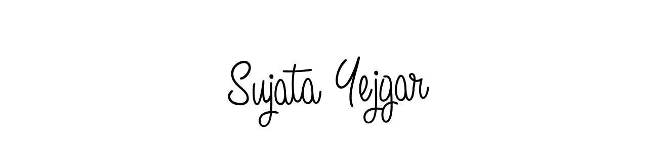 Sujata Yejgar stylish signature style. Best Handwritten Sign (Angelique-Rose-font-FFP) for my name. Handwritten Signature Collection Ideas for my name Sujata Yejgar. Sujata Yejgar signature style 5 images and pictures png