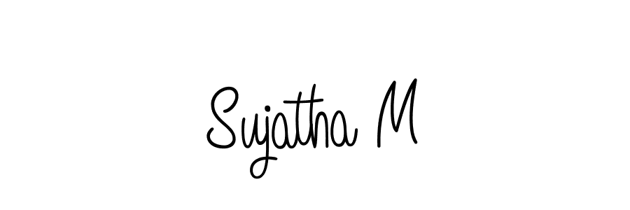 This is the best signature style for the Sujatha M name. Also you like these signature font (Angelique-Rose-font-FFP). Mix name signature. Sujatha M signature style 5 images and pictures png