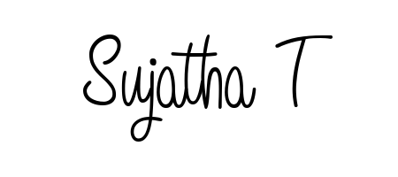Looking for an artistic signature for Sujatha T? The Angelique-Rose-font-FFP calligraphy style gives a sophisticated flow suitable for business cards and emails. Sujatha T signature style 5 images and pictures png