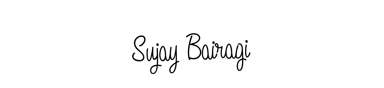 Create a beautiful signature design for name Sujay Bairagi. With this signature (Angelique-Rose-font-FFP) fonts, you can make a handwritten signature for free. Sujay Bairagi signature style 5 images and pictures png