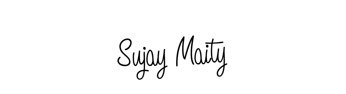 How to make Sujay Maity name signature. Use Angelique-Rose-font-FFP style for creating short signs online. This is the latest handwritten sign. Sujay Maity signature style 5 images and pictures png