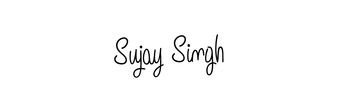 How to make Sujay Singh name signature. Use Angelique-Rose-font-FFP style for creating short signs online. This is the latest handwritten sign. Sujay Singh signature style 5 images and pictures png