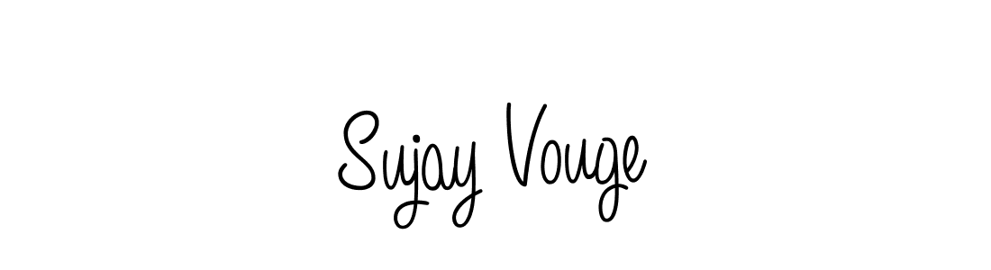 Create a beautiful signature design for name Sujay Vouge. With this signature (Angelique-Rose-font-FFP) fonts, you can make a handwritten signature for free. Sujay Vouge signature style 5 images and pictures png