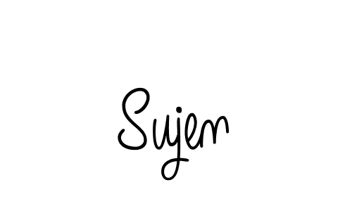 Sujen stylish signature style. Best Handwritten Sign (Angelique-Rose-font-FFP) for my name. Handwritten Signature Collection Ideas for my name Sujen. Sujen signature style 5 images and pictures png