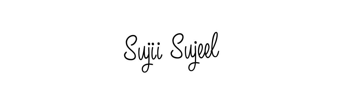 Also we have Sujii Sujeel name is the best signature style. Create professional handwritten signature collection using Angelique-Rose-font-FFP autograph style. Sujii Sujeel signature style 5 images and pictures png