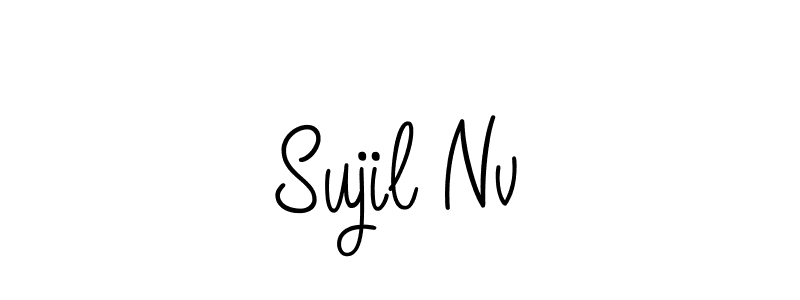 Also You can easily find your signature by using the search form. We will create Sujil Nv name handwritten signature images for you free of cost using Angelique-Rose-font-FFP sign style. Sujil Nv signature style 5 images and pictures png
