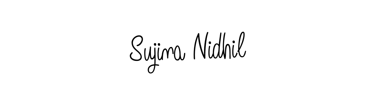 It looks lik you need a new signature style for name Sujina Nidhil. Design unique handwritten (Angelique-Rose-font-FFP) signature with our free signature maker in just a few clicks. Sujina Nidhil signature style 5 images and pictures png