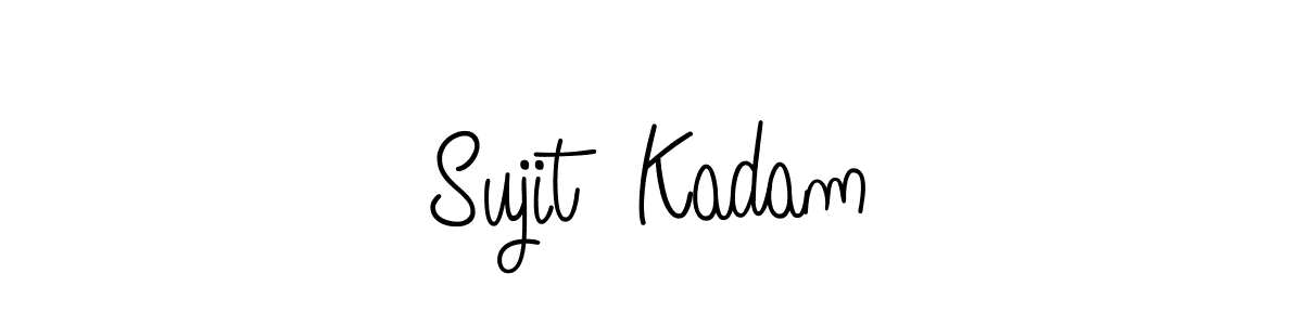 How to make Sujit  Kadam name signature. Use Angelique-Rose-font-FFP style for creating short signs online. This is the latest handwritten sign. Sujit  Kadam signature style 5 images and pictures png