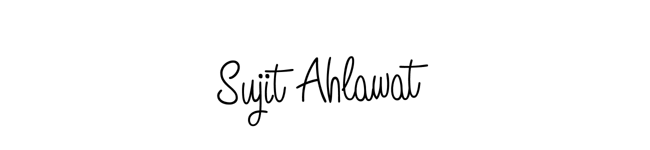 Use a signature maker to create a handwritten signature online. With this signature software, you can design (Angelique-Rose-font-FFP) your own signature for name Sujit Ahlawat. Sujit Ahlawat signature style 5 images and pictures png