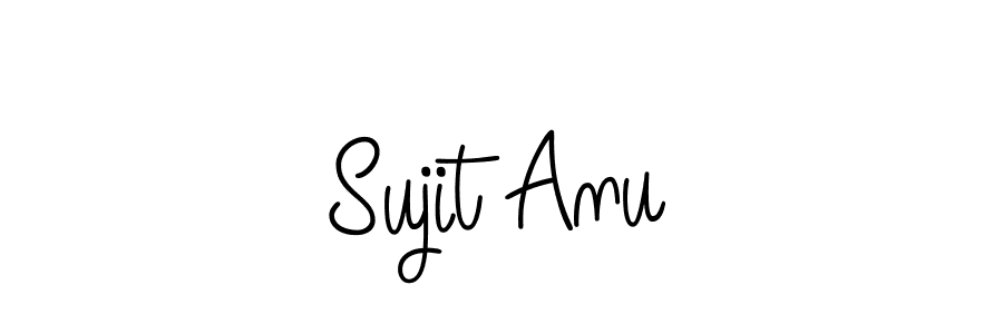 How to make Sujit Anu signature? Angelique-Rose-font-FFP is a professional autograph style. Create handwritten signature for Sujit Anu name. Sujit Anu signature style 5 images and pictures png