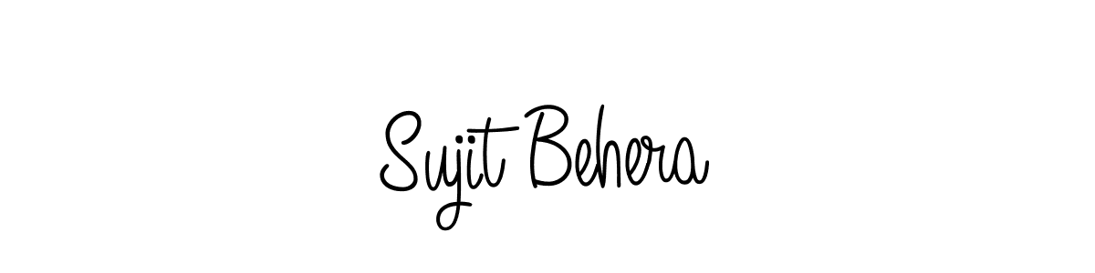Make a beautiful signature design for name Sujit Behera. With this signature (Angelique-Rose-font-FFP) style, you can create a handwritten signature for free. Sujit Behera signature style 5 images and pictures png