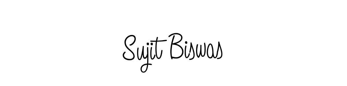 Design your own signature with our free online signature maker. With this signature software, you can create a handwritten (Angelique-Rose-font-FFP) signature for name Sujit Biswas. Sujit Biswas signature style 5 images and pictures png