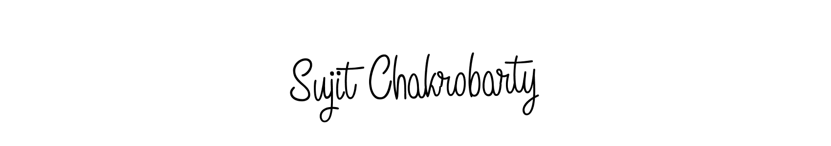 You should practise on your own different ways (Angelique-Rose-font-FFP) to write your name (Sujit Chakrobarty) in signature. don't let someone else do it for you. Sujit Chakrobarty signature style 5 images and pictures png
