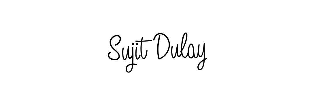 How to make Sujit Dulay name signature. Use Angelique-Rose-font-FFP style for creating short signs online. This is the latest handwritten sign. Sujit Dulay signature style 5 images and pictures png