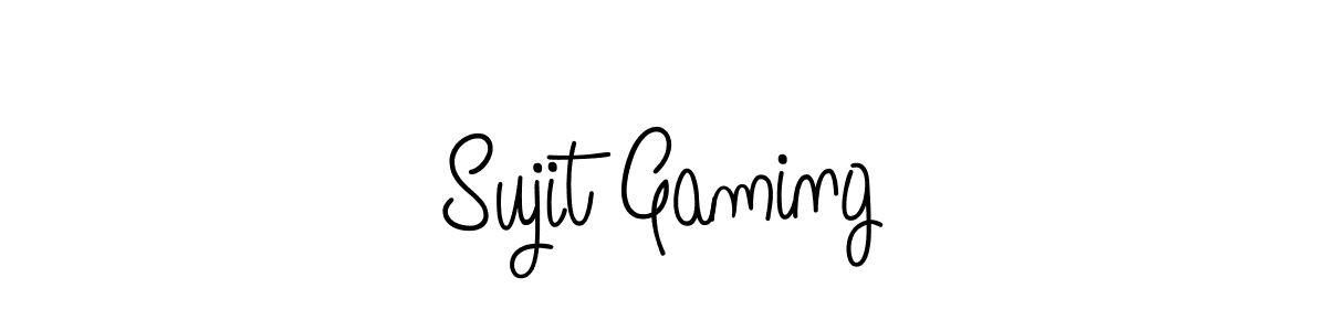 Design your own signature with our free online signature maker. With this signature software, you can create a handwritten (Angelique-Rose-font-FFP) signature for name Sujit Gaming. Sujit Gaming signature style 5 images and pictures png