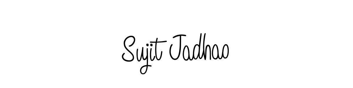 Make a beautiful signature design for name Sujit Jadhao. With this signature (Angelique-Rose-font-FFP) style, you can create a handwritten signature for free. Sujit Jadhao signature style 5 images and pictures png