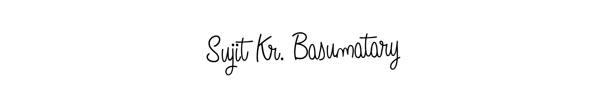 Use a signature maker to create a handwritten signature online. With this signature software, you can design (Angelique-Rose-font-FFP) your own signature for name Sujit Kr. Basumatary. Sujit Kr. Basumatary signature style 5 images and pictures png