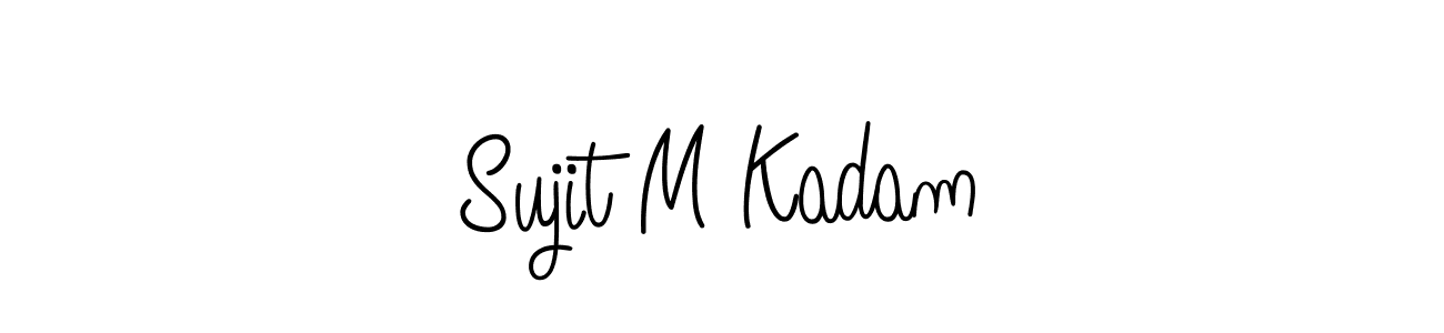 Design your own signature with our free online signature maker. With this signature software, you can create a handwritten (Angelique-Rose-font-FFP) signature for name Sujit M Kadam. Sujit M Kadam signature style 5 images and pictures png