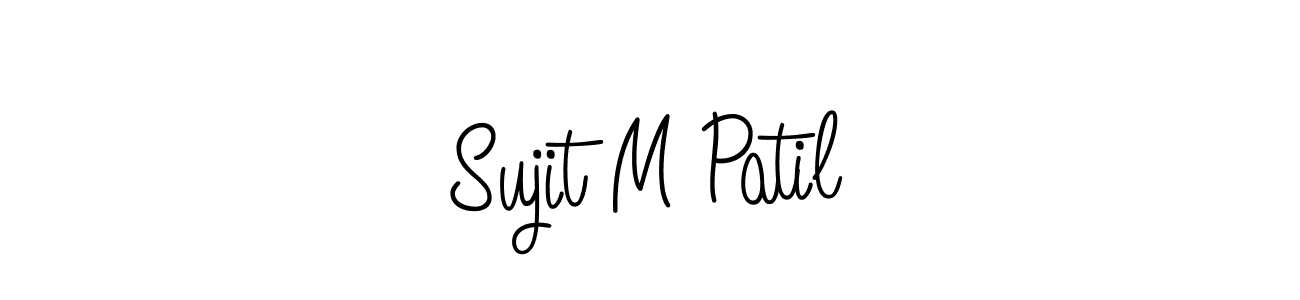 How to make Sujit M Patil signature? Angelique-Rose-font-FFP is a professional autograph style. Create handwritten signature for Sujit M Patil name. Sujit M Patil signature style 5 images and pictures png