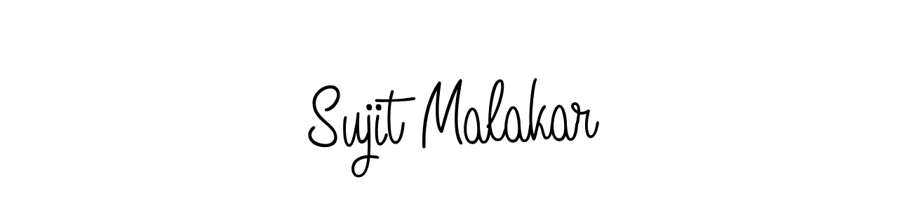 How to make Sujit Malakar name signature. Use Angelique-Rose-font-FFP style for creating short signs online. This is the latest handwritten sign. Sujit Malakar signature style 5 images and pictures png