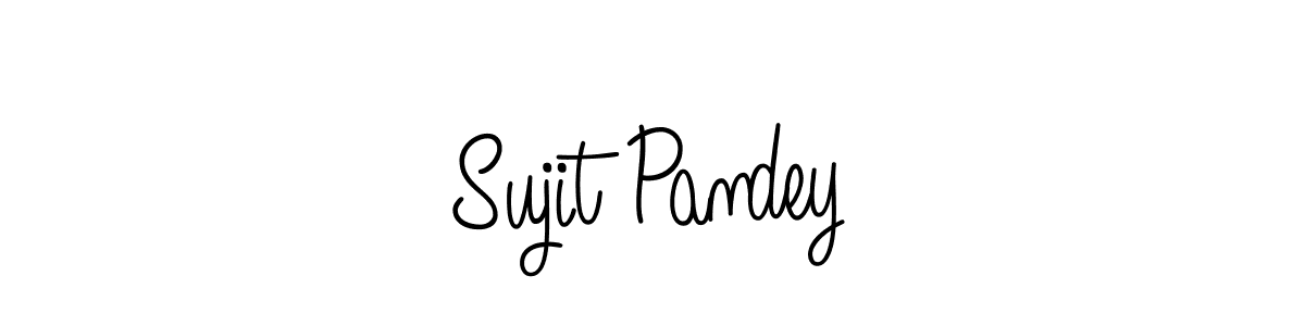 Make a beautiful signature design for name Sujit Pandey. With this signature (Angelique-Rose-font-FFP) style, you can create a handwritten signature for free. Sujit Pandey signature style 5 images and pictures png