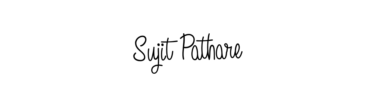 Sujit Pathare stylish signature style. Best Handwritten Sign (Angelique-Rose-font-FFP) for my name. Handwritten Signature Collection Ideas for my name Sujit Pathare. Sujit Pathare signature style 5 images and pictures png