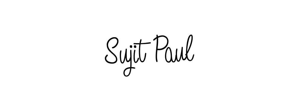 Use a signature maker to create a handwritten signature online. With this signature software, you can design (Angelique-Rose-font-FFP) your own signature for name Sujit Paul. Sujit Paul signature style 5 images and pictures png