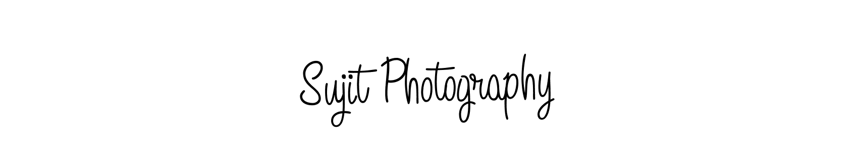 You should practise on your own different ways (Angelique-Rose-font-FFP) to write your name (Sujit Photography) in signature. don't let someone else do it for you. Sujit Photography signature style 5 images and pictures png