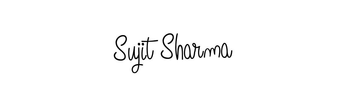 Use a signature maker to create a handwritten signature online. With this signature software, you can design (Angelique-Rose-font-FFP) your own signature for name Sujit Sharma. Sujit Sharma signature style 5 images and pictures png
