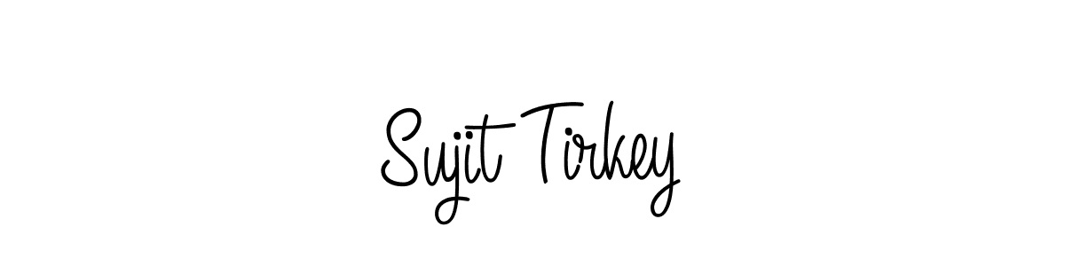 if you are searching for the best signature style for your name Sujit Tirkey. so please give up your signature search. here we have designed multiple signature styles  using Angelique-Rose-font-FFP. Sujit Tirkey signature style 5 images and pictures png
