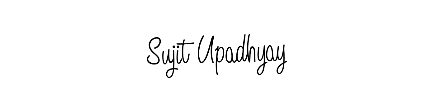 Use a signature maker to create a handwritten signature online. With this signature software, you can design (Angelique-Rose-font-FFP) your own signature for name Sujit Upadhyay. Sujit Upadhyay signature style 5 images and pictures png