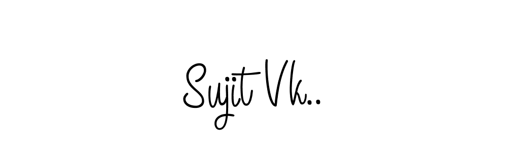 Also we have Sujit Vk.. name is the best signature style. Create professional handwritten signature collection using Angelique-Rose-font-FFP autograph style. Sujit Vk.. signature style 5 images and pictures png