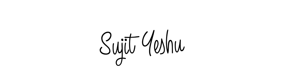 Make a beautiful signature design for name Sujit Yeshu. With this signature (Angelique-Rose-font-FFP) style, you can create a handwritten signature for free. Sujit Yeshu signature style 5 images and pictures png