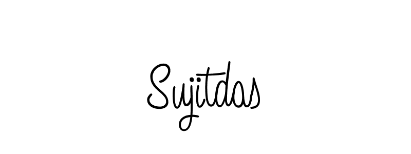 How to make Sujitdas name signature. Use Angelique-Rose-font-FFP style for creating short signs online. This is the latest handwritten sign. Sujitdas signature style 5 images and pictures png