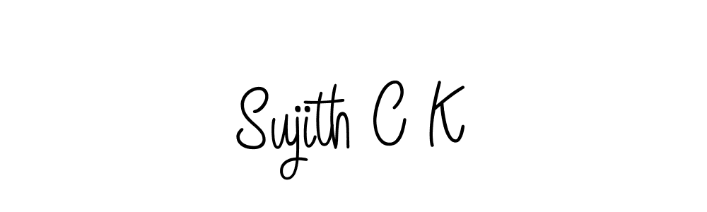 Also we have Sujith C K name is the best signature style. Create professional handwritten signature collection using Angelique-Rose-font-FFP autograph style. Sujith C K signature style 5 images and pictures png