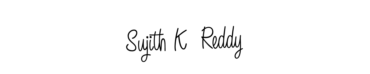 Once you've used our free online signature maker to create your best signature Angelique-Rose-font-FFP style, it's time to enjoy all of the benefits that Sujith K  Reddy name signing documents. Sujith K  Reddy signature style 5 images and pictures png