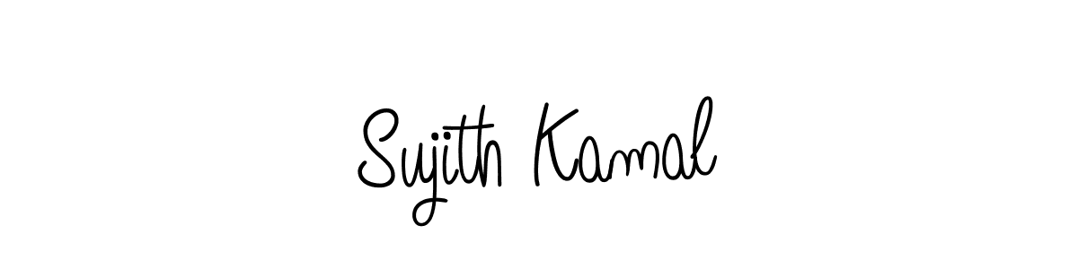 The best way (Angelique-Rose-font-FFP) to make a short signature is to pick only two or three words in your name. The name Sujith Kamal include a total of six letters. For converting this name. Sujith Kamal signature style 5 images and pictures png