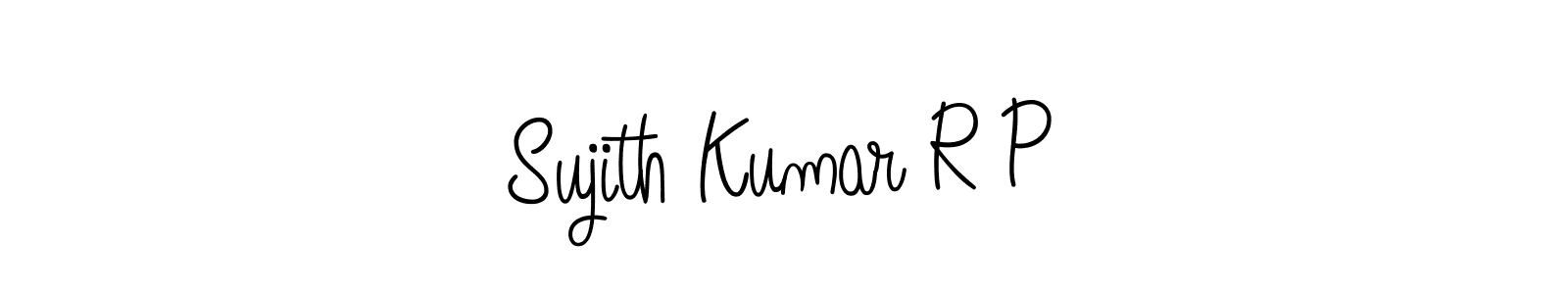 Use a signature maker to create a handwritten signature online. With this signature software, you can design (Angelique-Rose-font-FFP) your own signature for name Sujith Kumar R P. Sujith Kumar R P signature style 5 images and pictures png