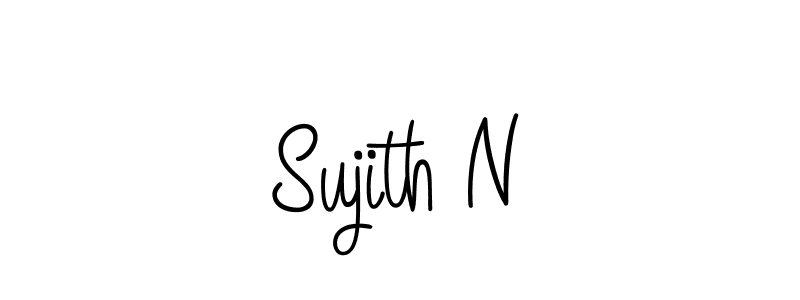Best and Professional Signature Style for Sujith N. Angelique-Rose-font-FFP Best Signature Style Collection. Sujith N signature style 5 images and pictures png