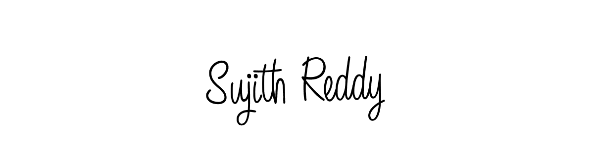 The best way (Angelique-Rose-font-FFP) to make a short signature is to pick only two or three words in your name. The name Sujith Reddy include a total of six letters. For converting this name. Sujith Reddy signature style 5 images and pictures png