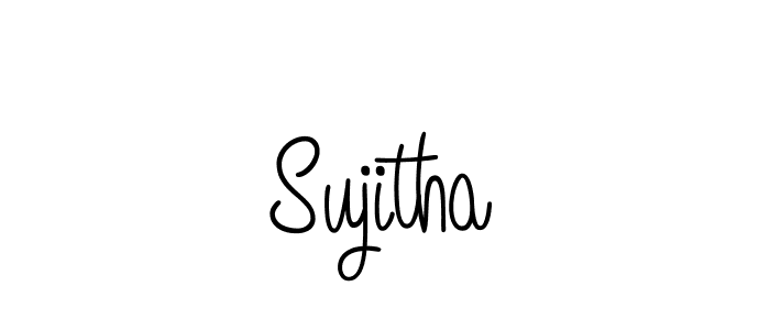 Design your own signature with our free online signature maker. With this signature software, you can create a handwritten (Angelique-Rose-font-FFP) signature for name Sujitha. Sujitha signature style 5 images and pictures png