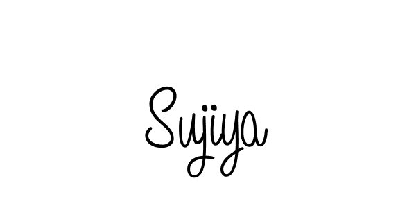 How to make Sujiya name signature. Use Angelique-Rose-font-FFP style for creating short signs online. This is the latest handwritten sign. Sujiya signature style 5 images and pictures png