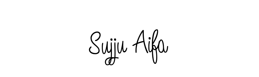 Use a signature maker to create a handwritten signature online. With this signature software, you can design (Angelique-Rose-font-FFP) your own signature for name Sujju Aifa. Sujju Aifa signature style 5 images and pictures png