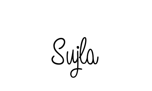 Use a signature maker to create a handwritten signature online. With this signature software, you can design (Angelique-Rose-font-FFP) your own signature for name Sujla. Sujla signature style 5 images and pictures png