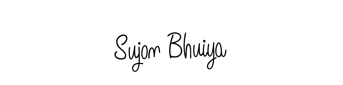 Also we have Sujon Bhuiya name is the best signature style. Create professional handwritten signature collection using Angelique-Rose-font-FFP autograph style. Sujon Bhuiya signature style 5 images and pictures png