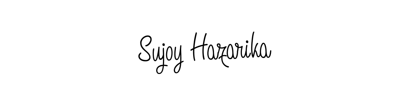 Design your own signature with our free online signature maker. With this signature software, you can create a handwritten (Angelique-Rose-font-FFP) signature for name Sujoy Hazarika. Sujoy Hazarika signature style 5 images and pictures png