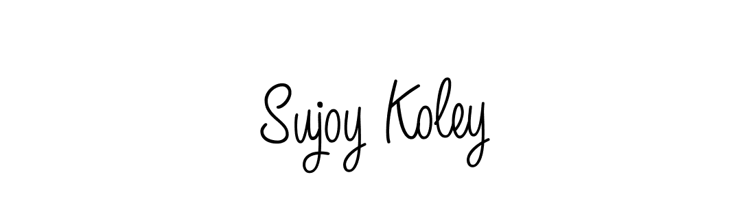 How to make Sujoy Koley signature? Angelique-Rose-font-FFP is a professional autograph style. Create handwritten signature for Sujoy Koley name. Sujoy Koley signature style 5 images and pictures png